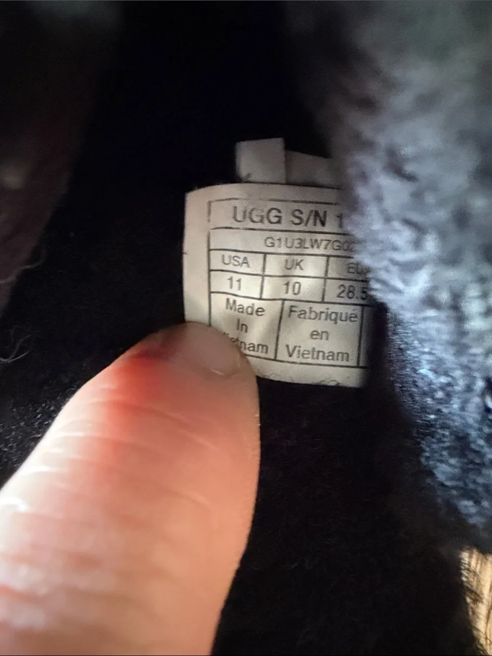 UGG Black Sherpa Slingback Slide